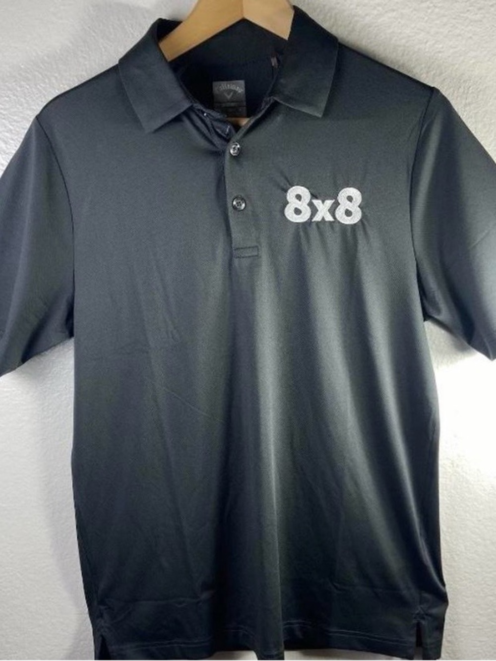 Callaway Black Polo with 8x8 Chest Embroidery